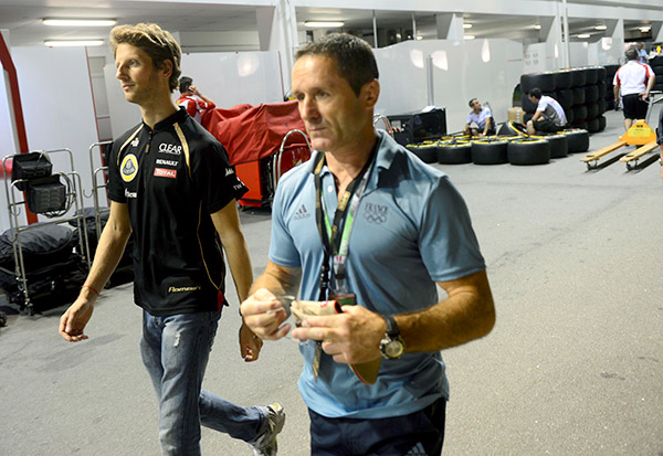 Benoit Campargue (Accompagnement de) Romain Grojean lors du Grand Prix F1 de Singapour 2012